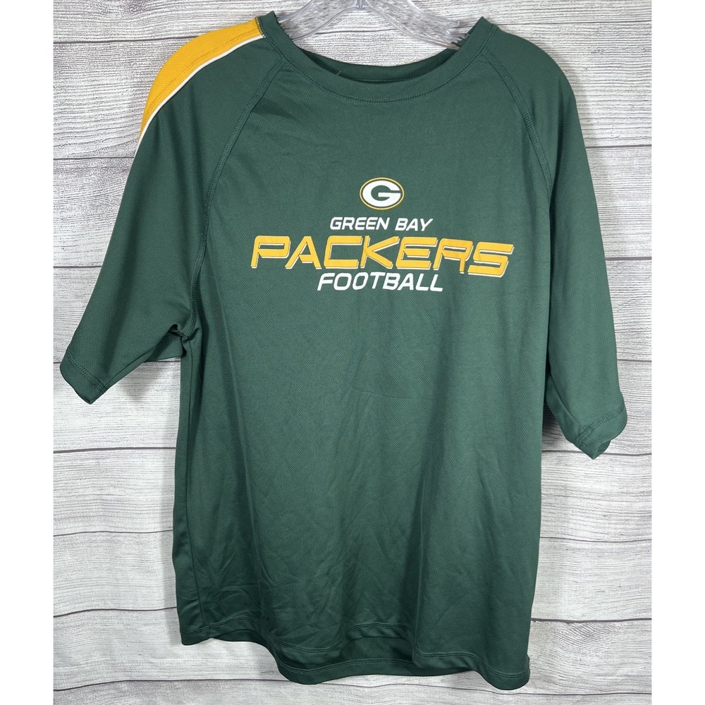NFL Green Bay Packers Men's Green & Gold Short-Sleeve Football Tee Large